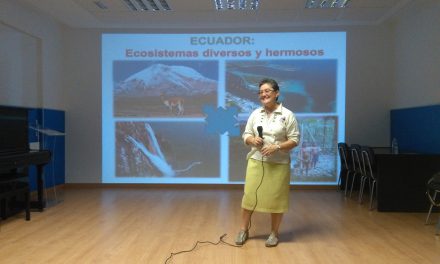 Monserrat García, Misionera Hermana Comboniana ofrece una charla a los alumnos de 4º, 5º y 6º Primaria
