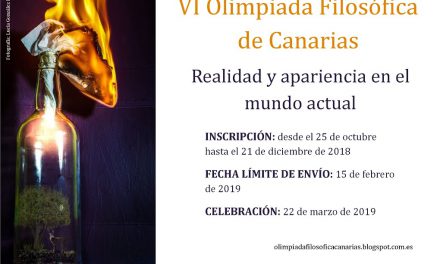 Dos alumnos de 1º de Bachillerato participan en la VI Olimpiada Filosófica de Canarias